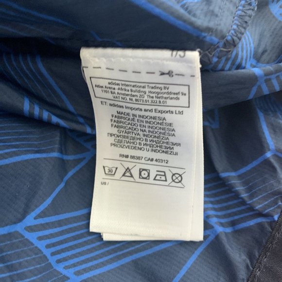 ADIDAS HZO UNITED CLUB RETRO SOCCER FOOTBALL HOODED JACKET WINDBREAKER Men's M - Picture 5 of 16